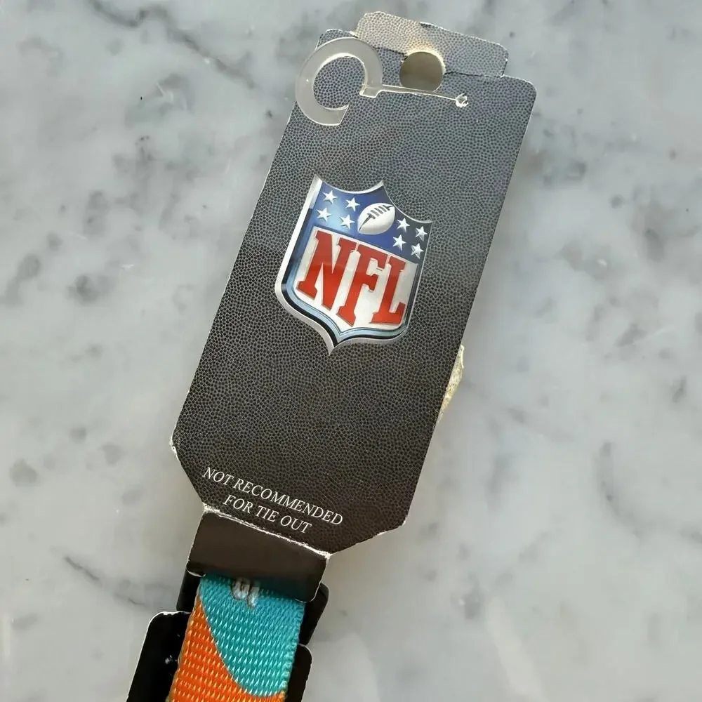 NFL Miami Dolphins Hunter Pet Gear Adjustable Dog Collar Medium NWT